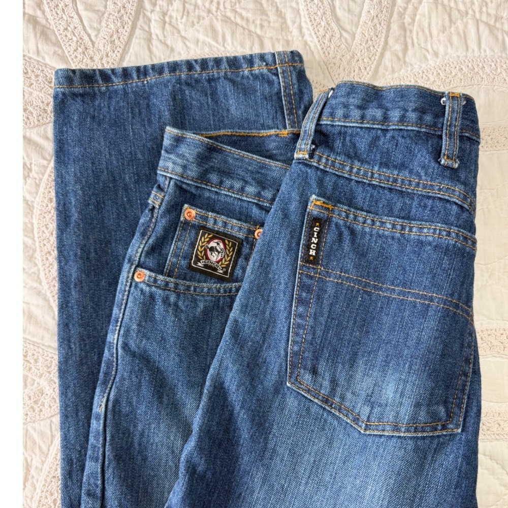 Cinch Black Label Jeans Blue Denim Straight Leg Western Workwear Mens 33x32